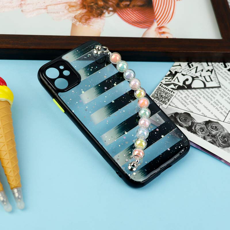 قاب فانتزی بند مرواریدی محافظ لنزدار iPhone 11