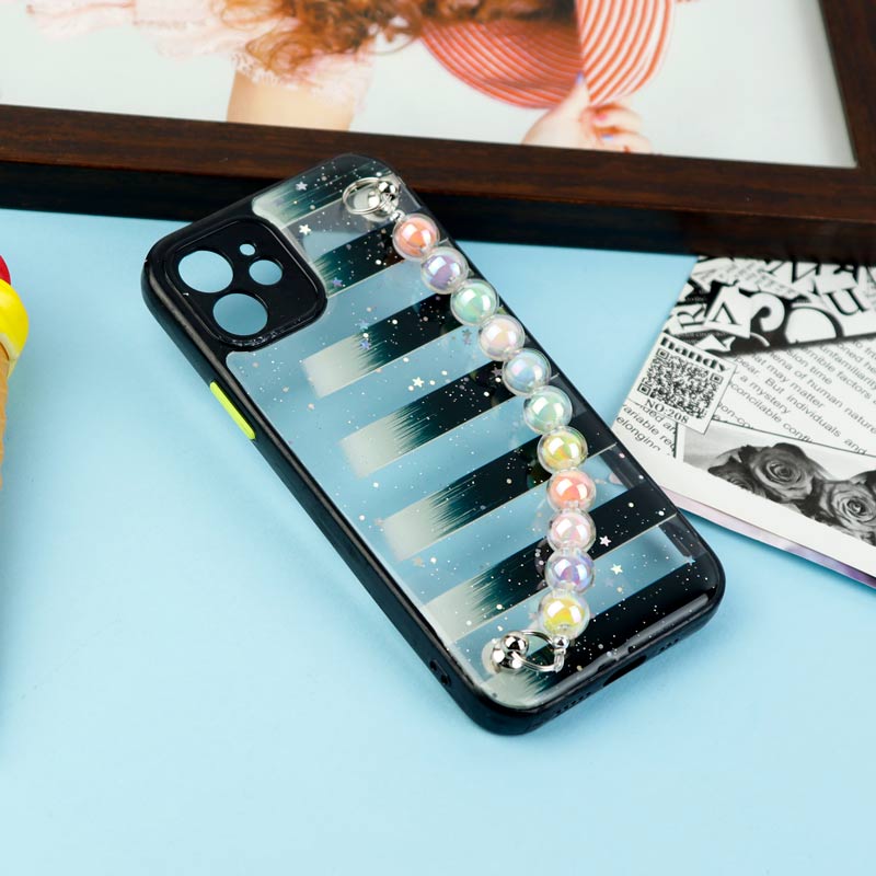 قاب فانتزی بند مرواریدی محافظ لنزدار iPhone 12