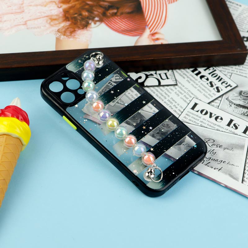 قاب فانتزی بند مرواریدی محافظ لنزدار iPhone 12 Pro