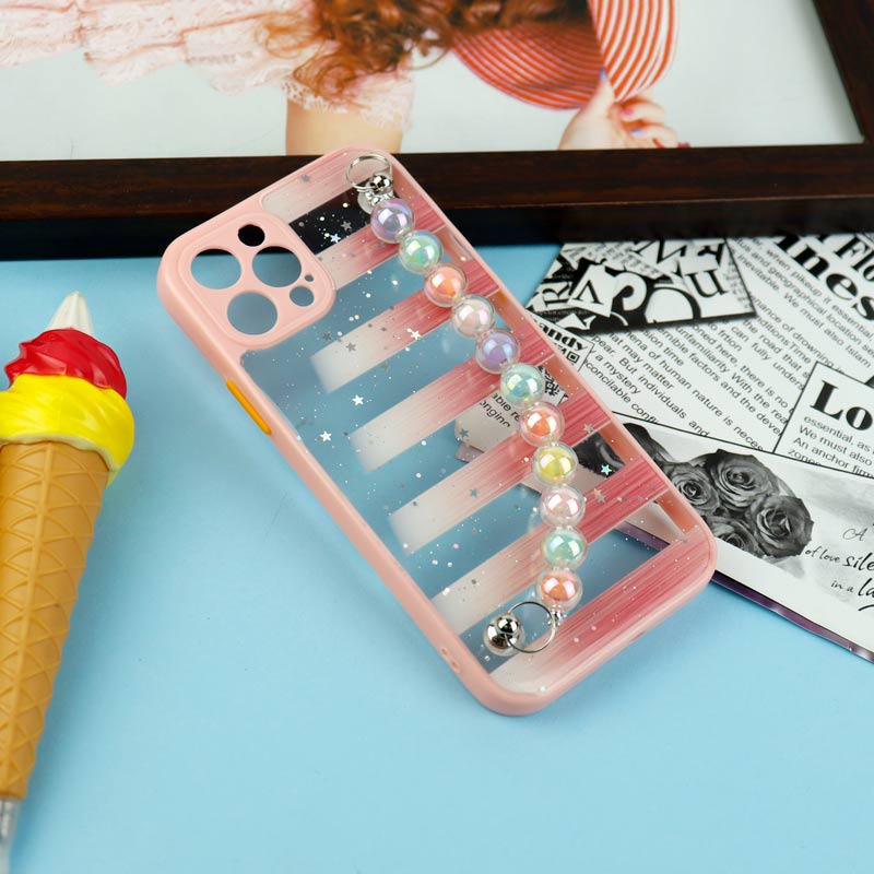 قاب فانتزی بند مرواریدی محافظ لنزدار iPhone 12 Pro