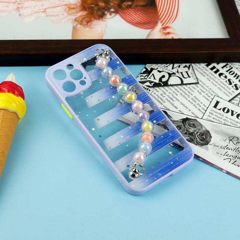 قاب فانتزی بند مرواریدی محافظ لنزدار iPhone 12 Pro