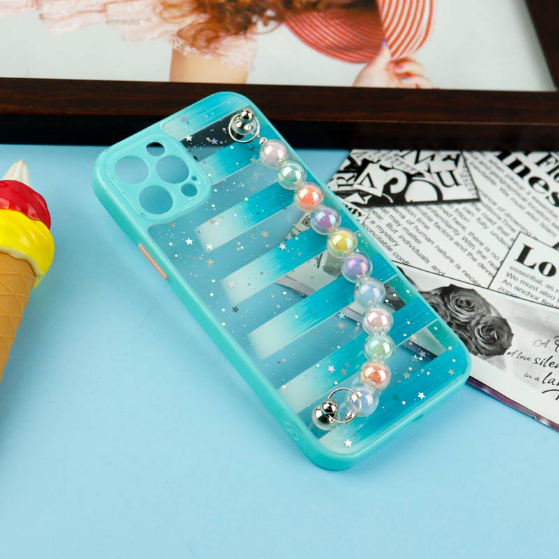 قاب فانتزی بند مرواریدی محافظ لنزدار iPhone 12 Pro