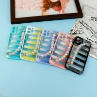 قاب فانتزی بند مرواریدی محافظ لنزدار iPhone 12 Pro