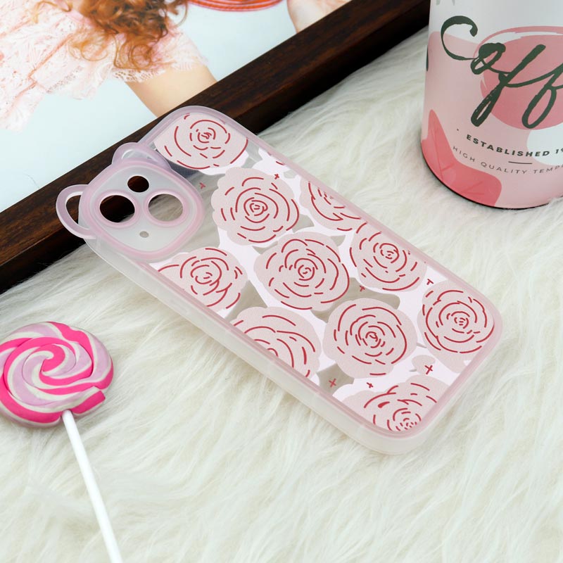 قاب عروسکی گوش دار محافظ لنزدار iPhone 13