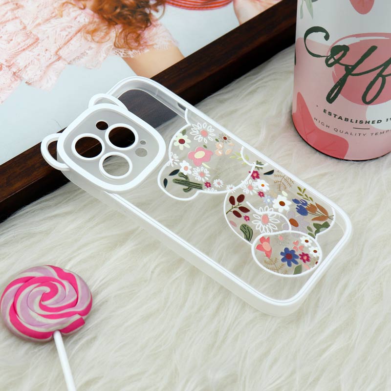 قاب عروسکی گوش دار محافظ لنزدار iPhone 13 Pro