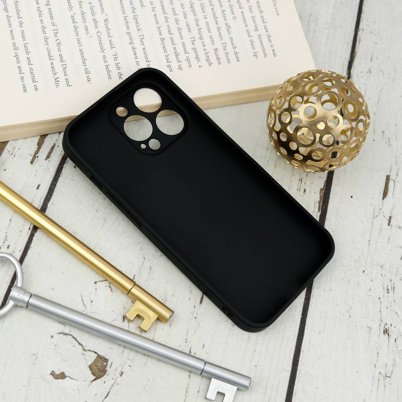 قاب چرمی داغی خورده LV محافظ لنزدار iPhone 13 Pro مشکی