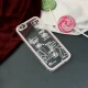 قاب عروسکی خرس نقره ای محافظ لنزدار iPhone 6s