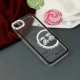 قاب عروسکی خرس نقره ای محافظ لنزدار iPhone 7/8