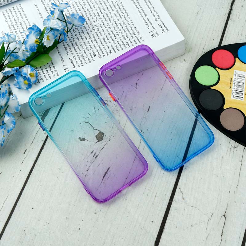 قاب آبرنگی دور رنگی محافظ لنزدار iPhone 7/8