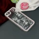 قاب عروسکی خرس نقره ای محافظ لنزدار iPhone 7/8