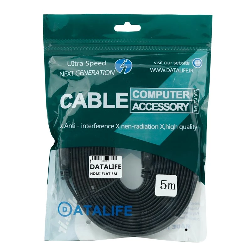 کابل HDMI دیتا لایف Flat طول 5 متر