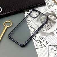 قاب ضد ضربه پشت شفاف Devia آیفون iPhone 13 مشکی