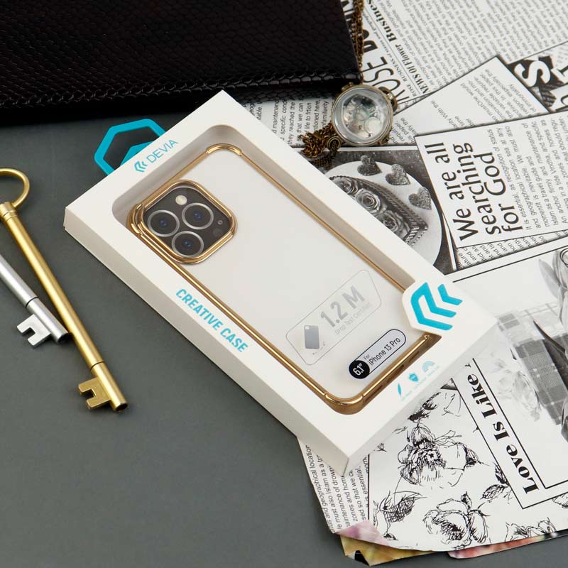 قاب ضد ضربه پشت شفاف Devia آیفون iPhone 13 Pro