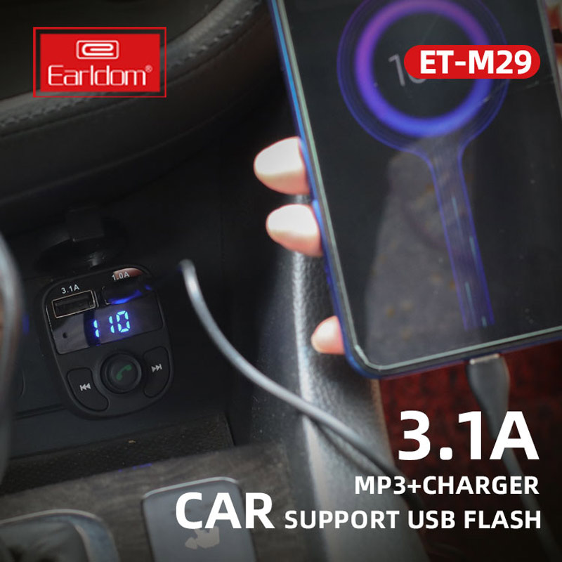شارژر فندکی + FM Player بلوتوثی Earldom ET-M29