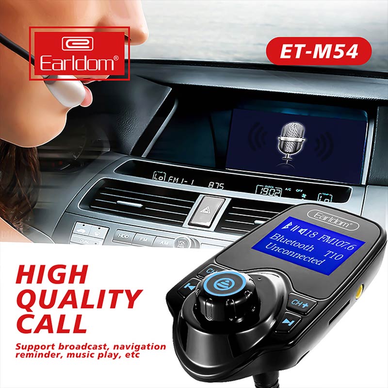 شارژر فندکی + FM Player بلوتوثی Earldom ET-M54