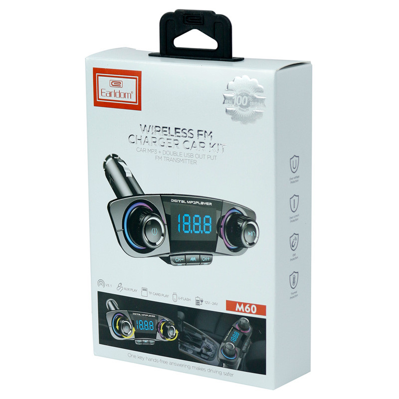 شارژر فندکی + FM Player بلوتوثی Earldom ET-M60