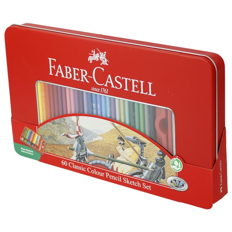 مداد رنگی 60 رنگ فابر کاستل Faber-Castell 11 58 93