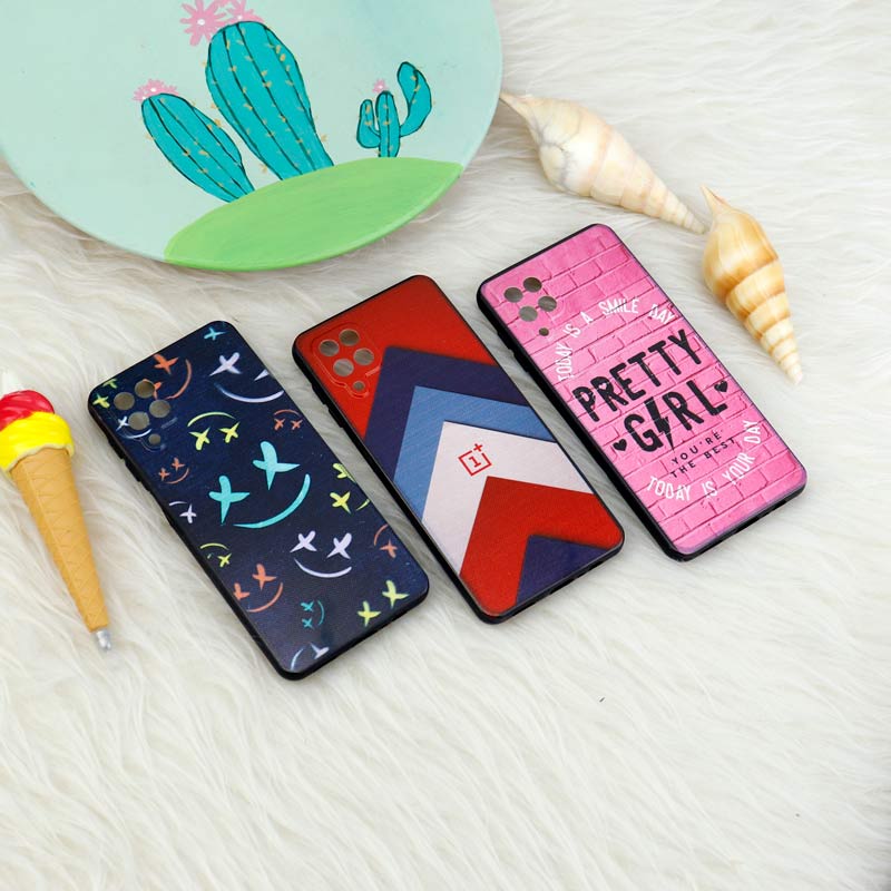 قاب فانتزی برجسته طرحدار دخترانه محافظ لنزدار Samsung Galaxy A12
