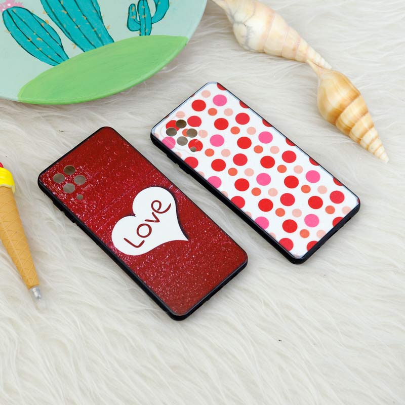 قاب فانتزی برجسته طرحدار دخترانه محافظ لنزدار Samsung Galaxy A12