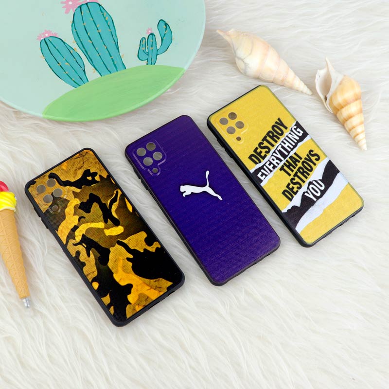 قاب فانتزی برجسته طرحدار پسرانه محافظ لنزدار Samsung Galaxy A12