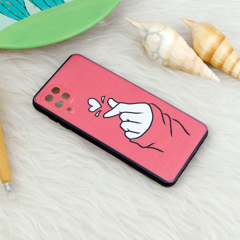 قاب فانتزی برجسته طرحدار دخترانه محافظ لنزدار Samsung Galaxy A12