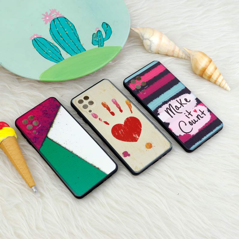قاب فانتزی برجسته طرحدار دخترانه محافظ لنزدار Samsung Galaxy A12