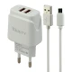 شارژر دیواری فست شارژ Verity AP2122 2Port 2.4A + کابل میکرو یو اس بی