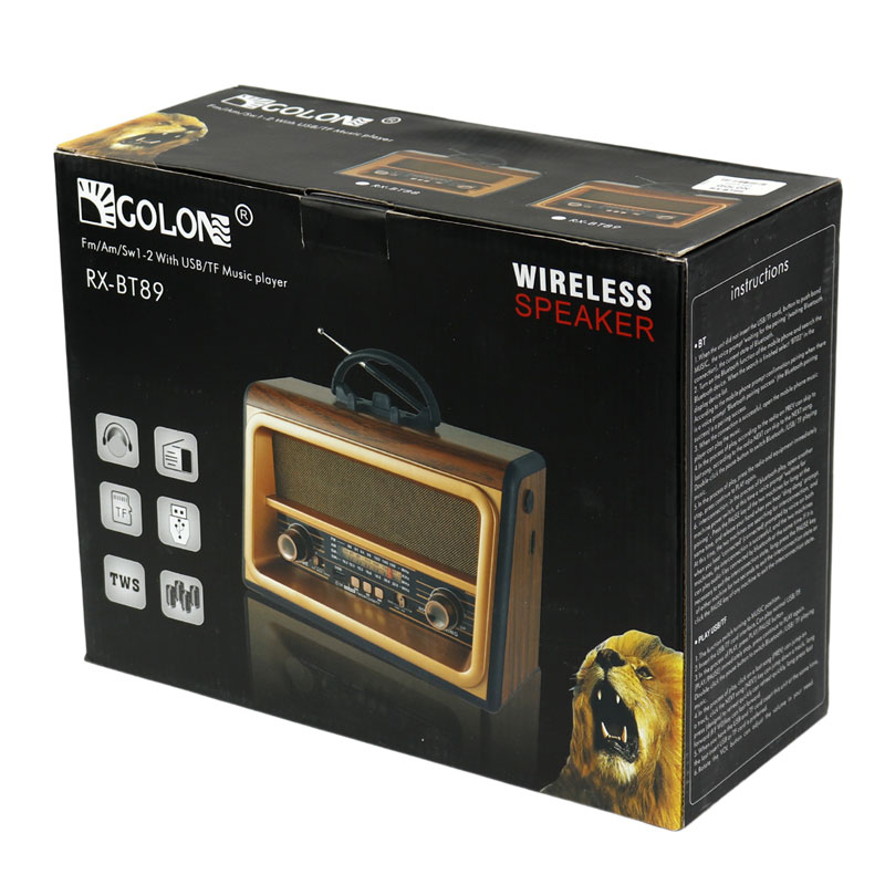 رادیو اسپیکر بلوتوثی رم و فلش خور Golon RX-BT88