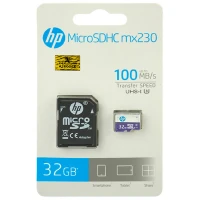 رم میکرو 32 گیگ اچ پی HP MX230 U3 C10 100MB/s + خشاب