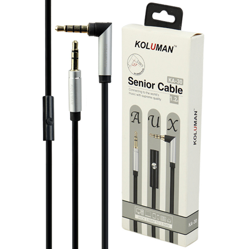 کابل KOLUMAN KA-30 AUX 1.2m یکسر L