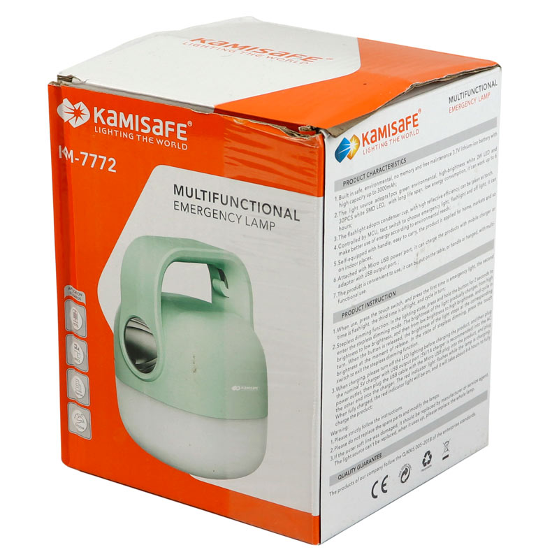 چراغ قوه فانوسی شارژی Kamisafe KM-7772