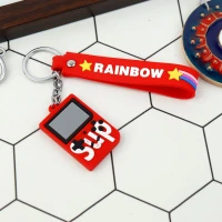 جاکلیدی سیلیکونی + بند آویز گیم قرمز SUP سری C