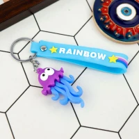 جاکلیدی سیلیکونی + بند آویز عروس دریایی سری C