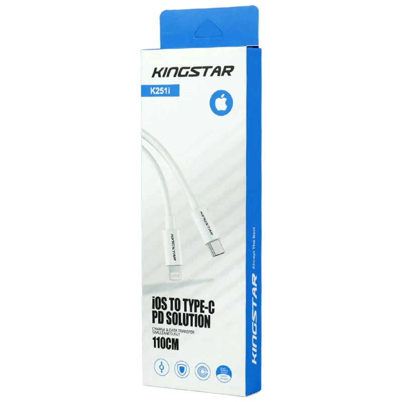 کابل تایپ سی به لایتنینگ 3 آمپر کینگ استار K251i طول 1.1 متر