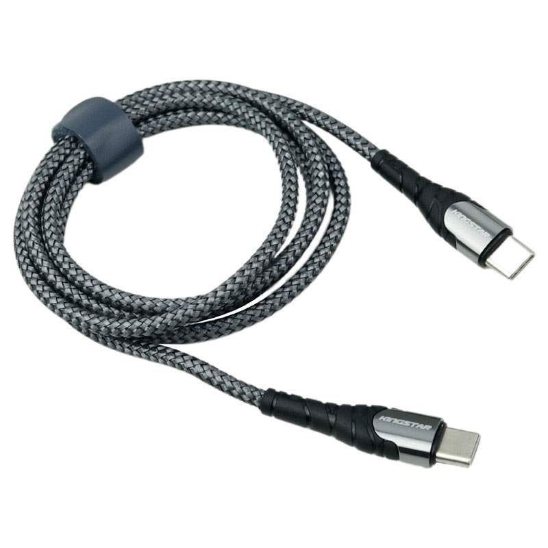 کابل تبدیل فست شارژ KingStar K331C Type-C to Type-C PD 65W 2.4A 1m