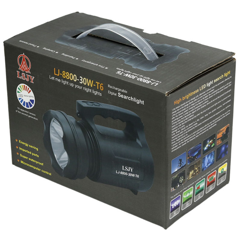 چراغ قوه شارژی LSJY LJ-8800-30W-T6