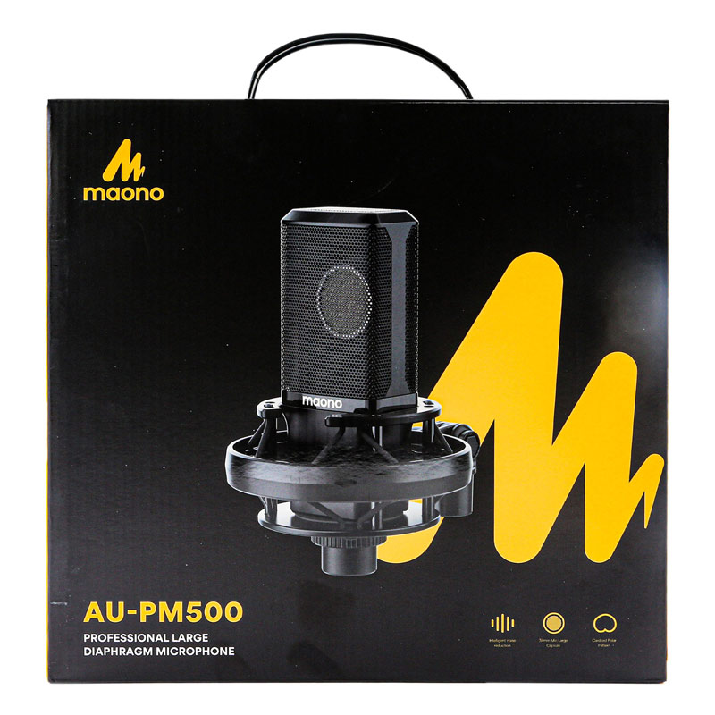 میکروفون کندانسور Maono AU-PM500 + پاپ فیلتر