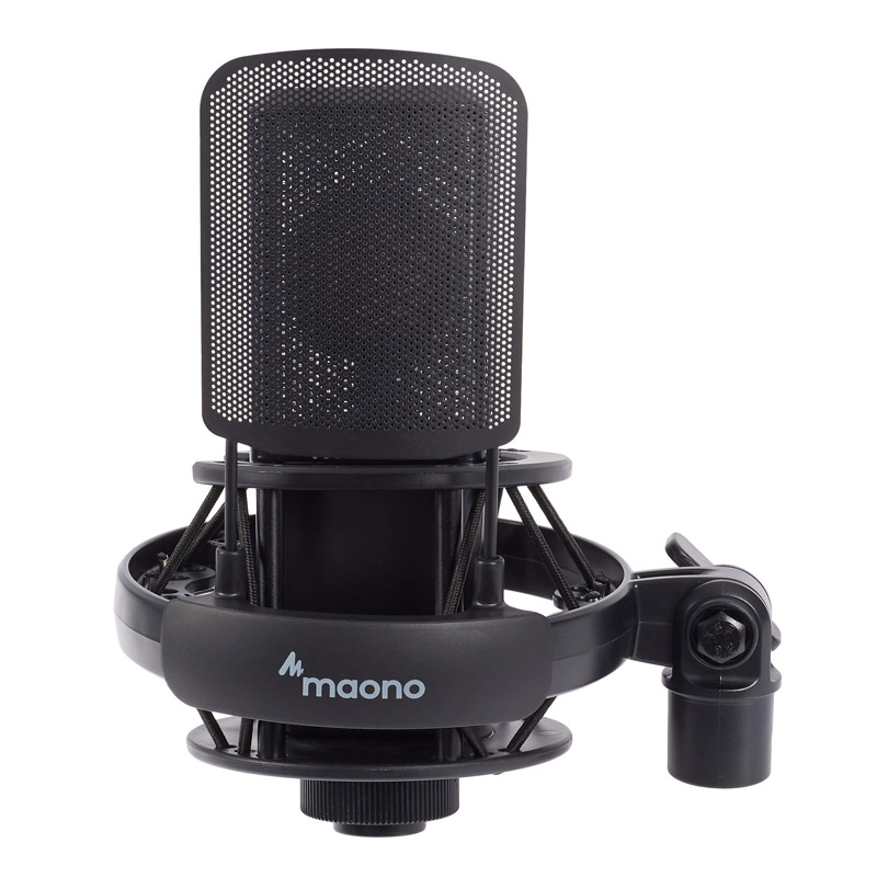 میکروفون کندانسور Maono AU-PM500 + پاپ فیلتر
