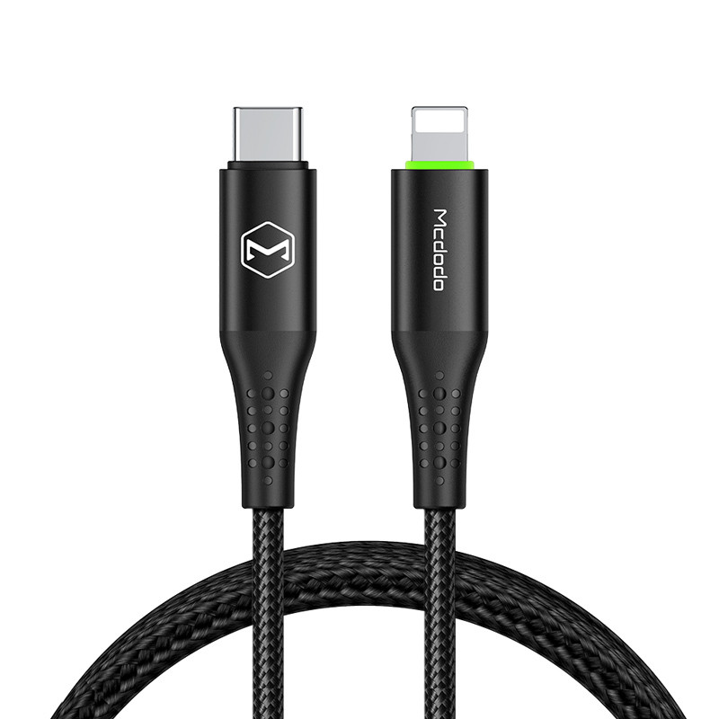 کابل تبدیل فست شارژ Mcdodo CA-7361 Type-C To Lightning 3A PD 36W 1.8m