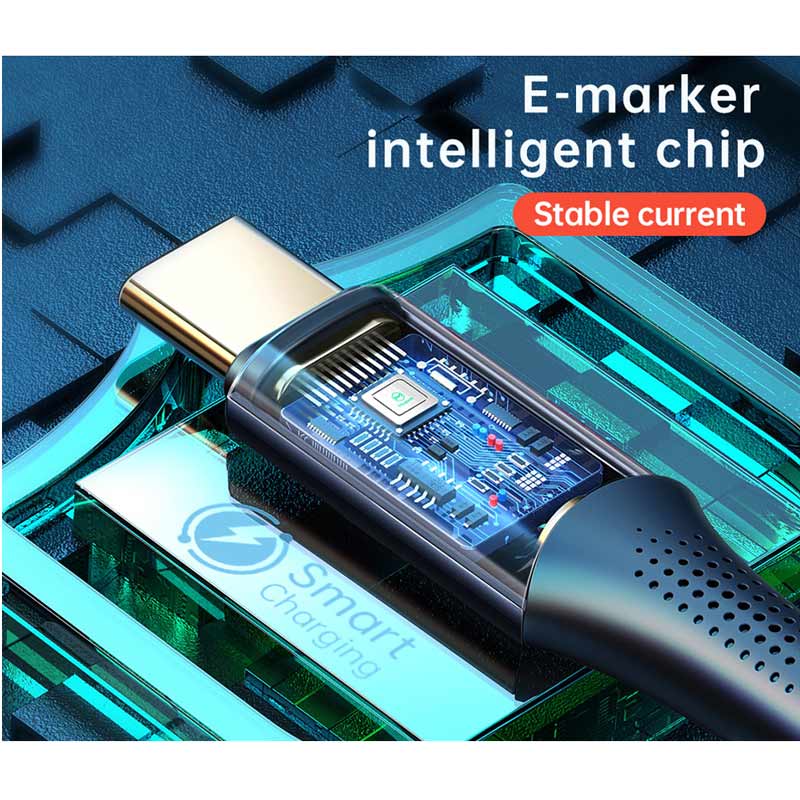 کابل تبدیل فست شارژ Mcdodo CA-8323 Type-C to Type-C PD 100W 5A 2m یکسر L