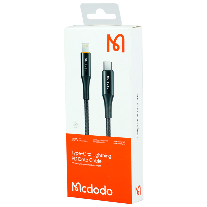 کابل تبدیل فست شارژ Mcdodo CA-9960 Type-C To Lightning 3A PD 20W 1.2m