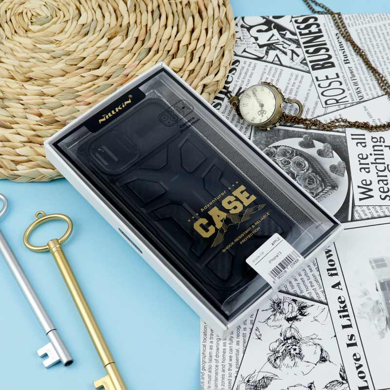 قاب ضد ضربه محافظ لنزدار Nillkin Adventuer آیفون iPhone 13 مشکی