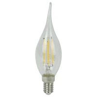 لامپ شمعی اشکی شفاف نور Noor E14 4.5W