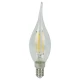 لامپ شمعی اشکی شفاف نور Noor E14 4.5W