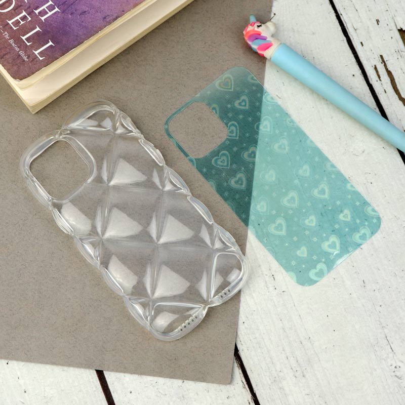 قاب PC Paffer شفاف قلبی ژله ای iPhone 12