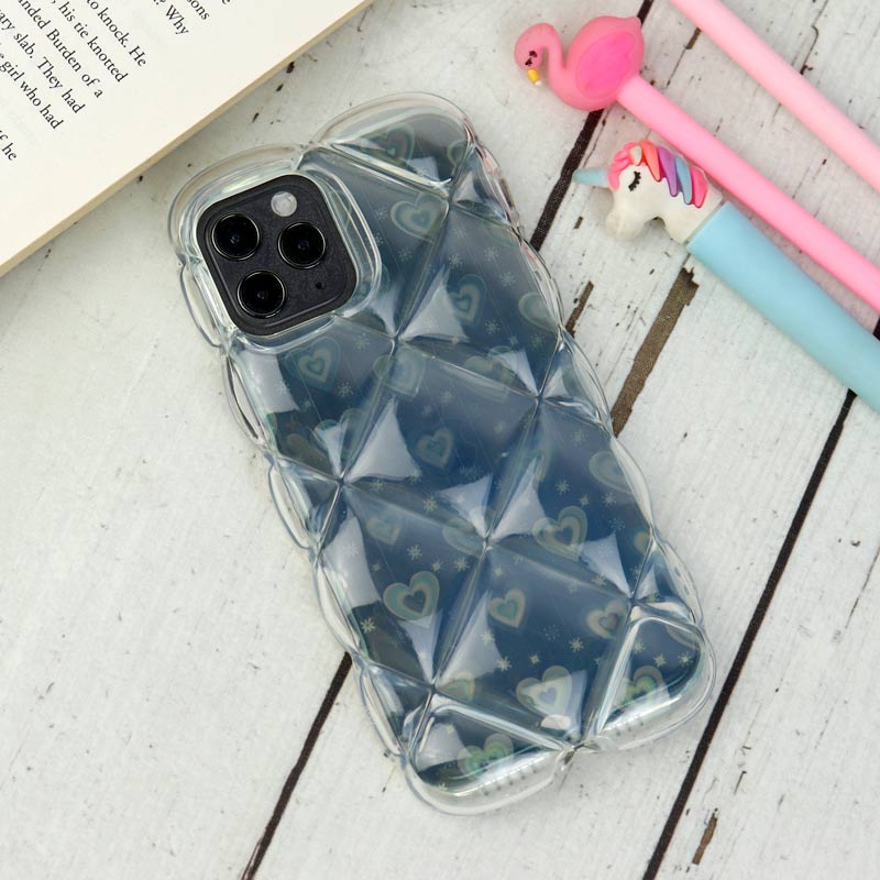 قاب PC Paffer شفاف قلبی ژله ای iPhone 12