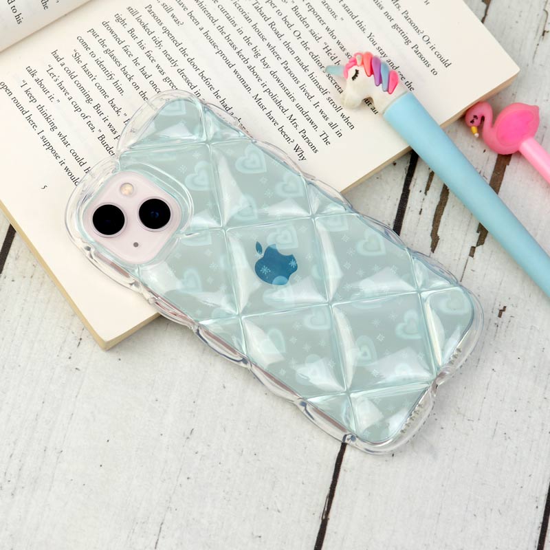 قاب PC Paffer شفاف قلبی ژله ای iPhone 13