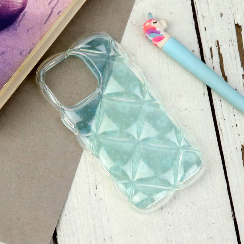 قاب PC Paffer شفاف قلبی ژله ای iPhone 13 Pro