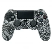 روکش دسته بازی PS4 طرحدار سفید مشکی