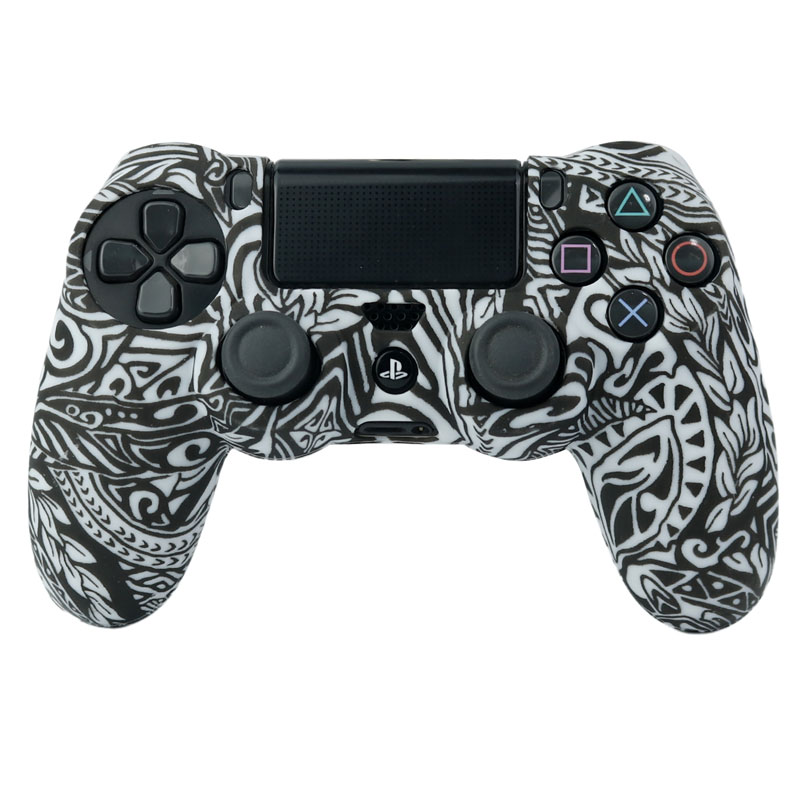 روکش دسته بازی PS4 طرحدار سفید مشکی